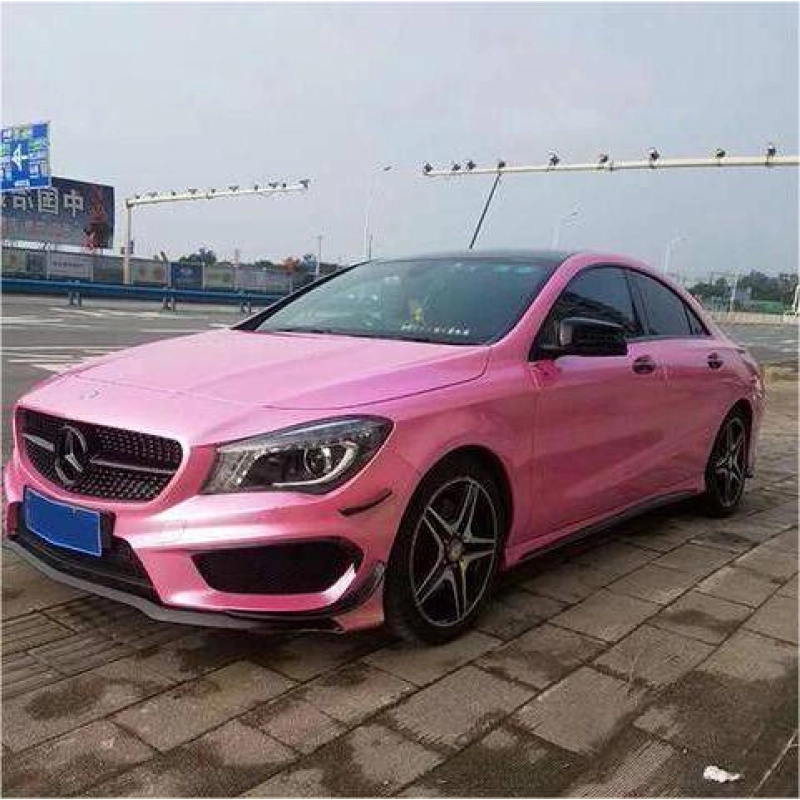 Metal Paint Shell Pink Vinyl Car Wrap K-6013 02