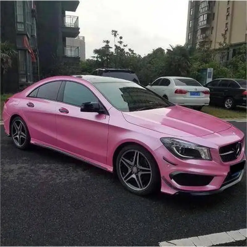 Metal Paint Shell Pink Vinyl Car Wrap K-6013
