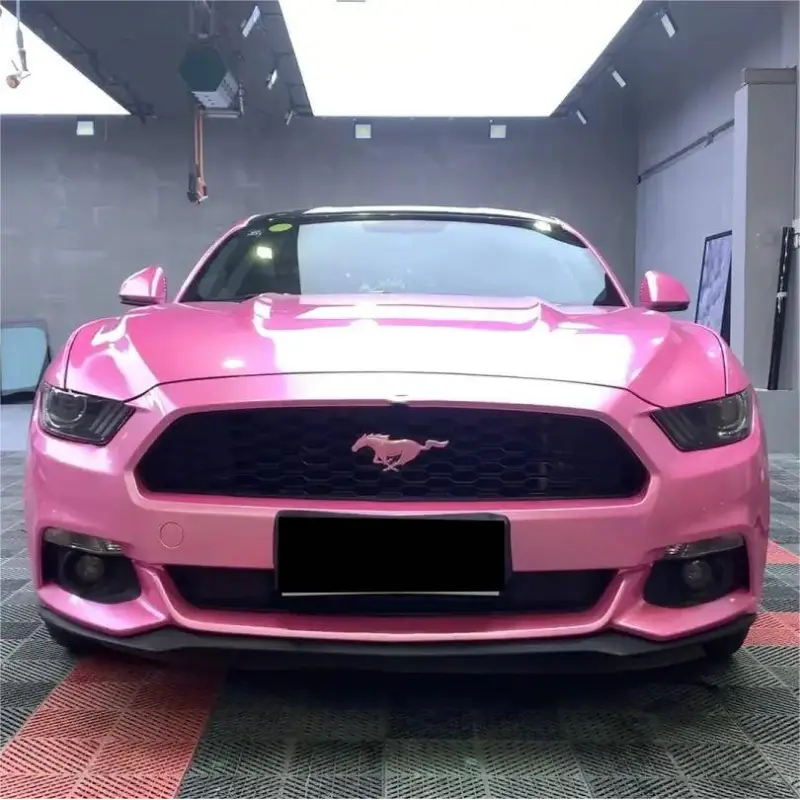 Metal Paint Shell Pink Vinyl Car Wrap K-6013