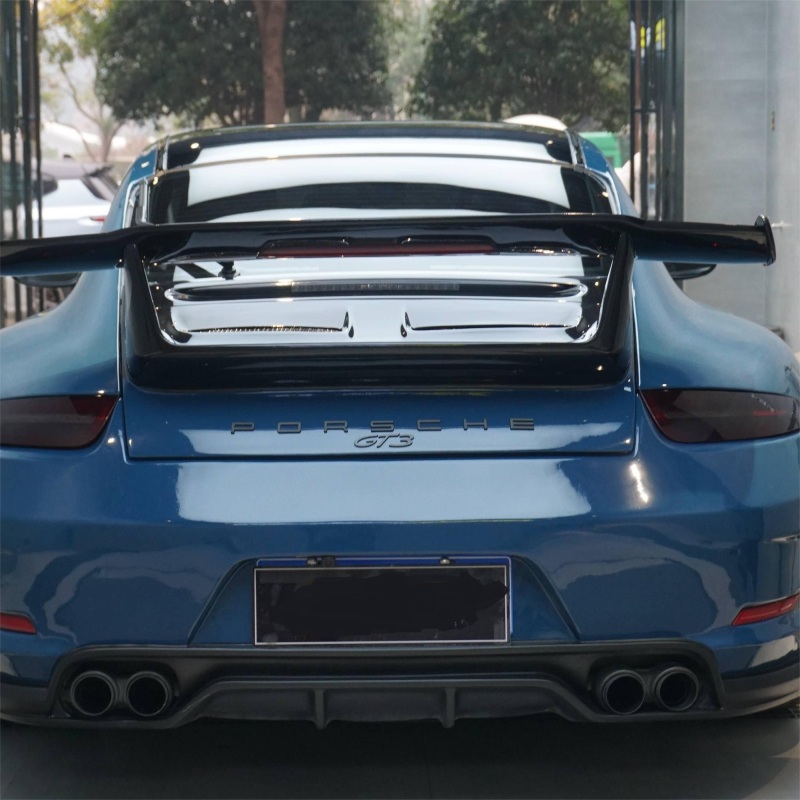 Porsche Deep Blue Vinyl Car Wrap K-1427