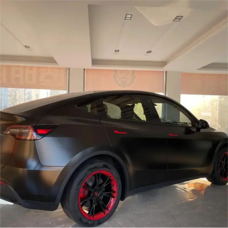 Pure Metal Black Vinyl Car Wrap K-9201