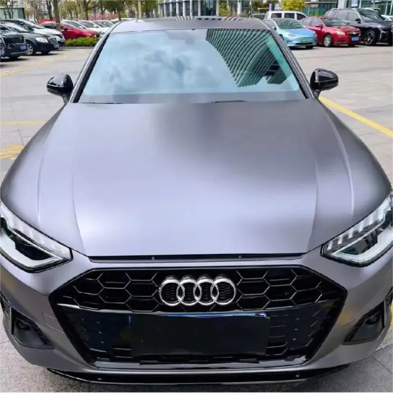 Pure Metal Carbon Grey Vinyl Car Wrap K-9202