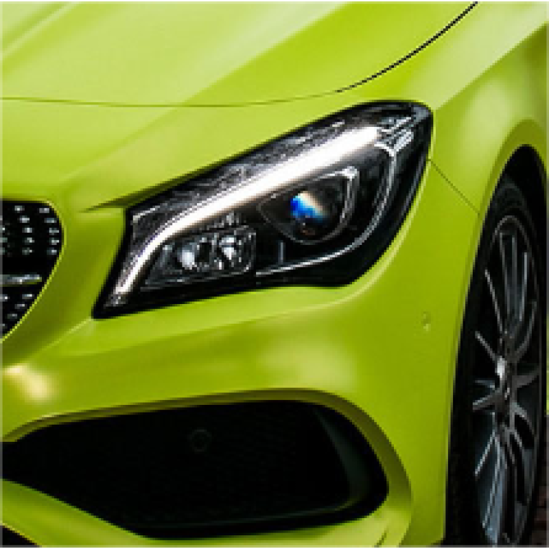 Pure Metal Fluorescein Yellow Vinyl Car Wrap K-9212