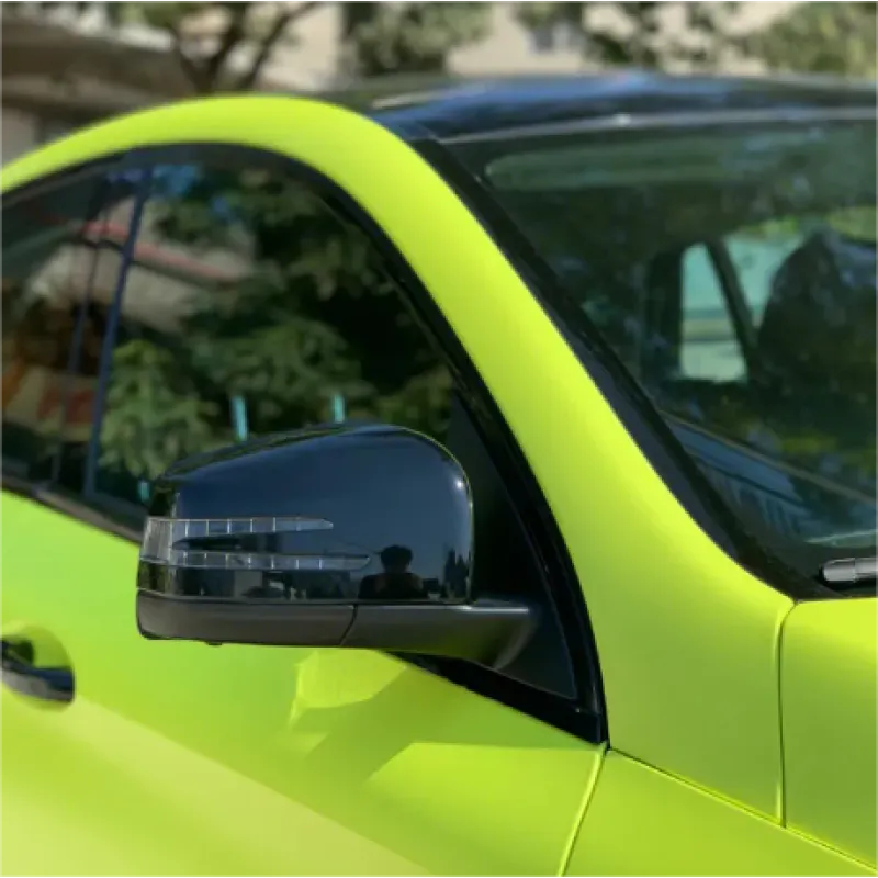 Pure Metal Fluorescein Yellow Vinyl Car Wrap K-9212