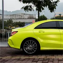 Pure Metal Fluorescein Yellow Vinyl Car Wrap K-9212