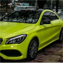 Pure Metal Fluorescein Yellow Vinyl Car Wrap K-9212