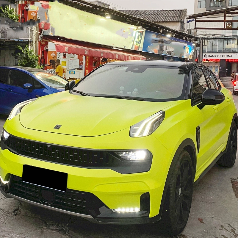 Pure Metal Fluorescein Yellow Vinyl Car Wrap K-9212 02