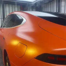 Pure Metal Orange Vinyl Car Wrap K-9225