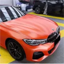 Pure Metal Orange Vinyl Car Wrap K-9225