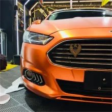 Pure Metal Orange Vinyl Car Wrap K-9225