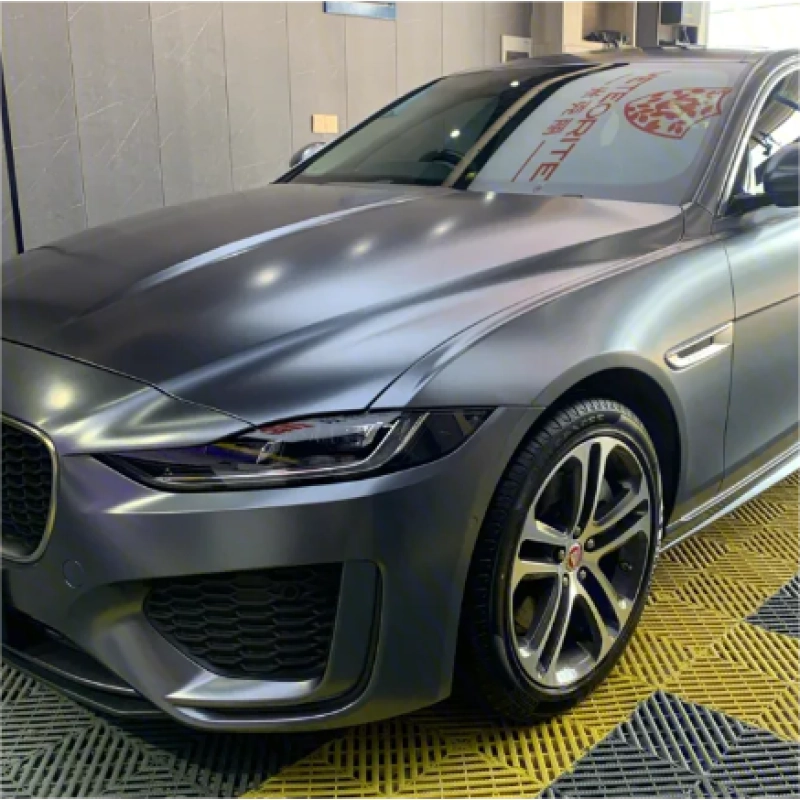 Pure Metal Titanium Grey Vinyl Car Wrap K-9205 02