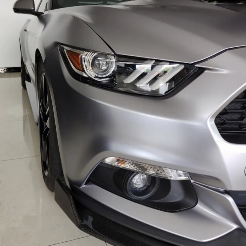 Pure Metal Titanium Grey Vinyl Car Wrap K-9205