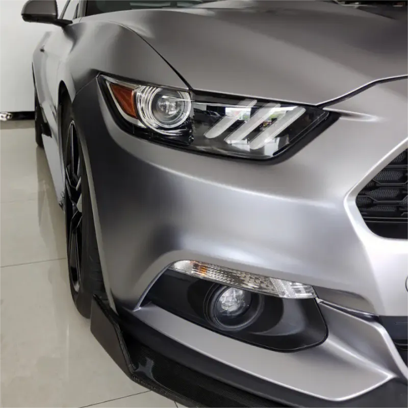 Pure Metal Titanium Grey Vinyl Car Wrap K-9205