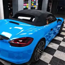 Glossy Blue Sky Vinyl Car Wrap K-1908