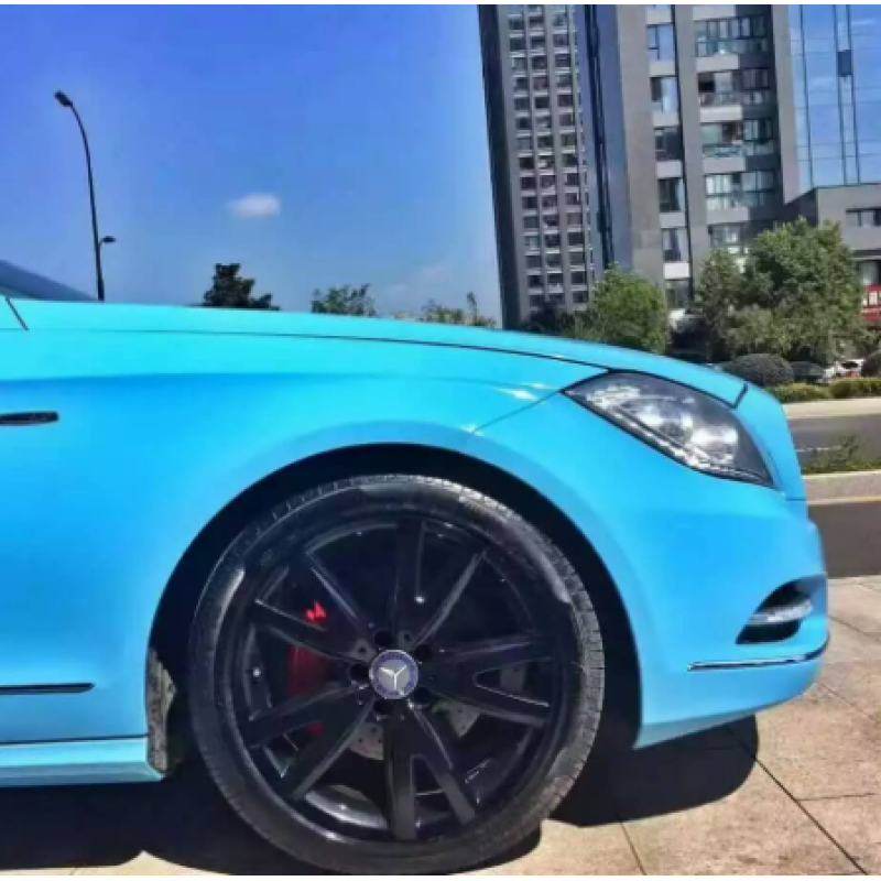 Glossy Blue Sky Vinyl Car Wrap K-1908