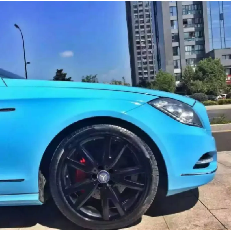 Glossy Blue Sky Vinyl Car Wrap K-1908