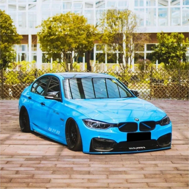 Glossy Blue Sky Vinyl Car Wrap K-1908 02