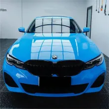 Glossy Blue Sky Vinyl Car Wrap K-1908