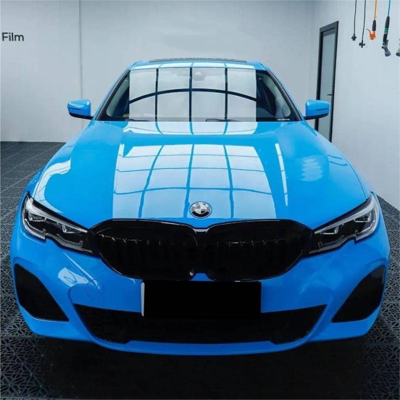 Glossy Blue Sky Vinyl Car Wrap K-1908