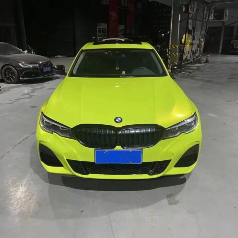 Fluorescencet Green Vinyl Car Wrap K-8006 02
