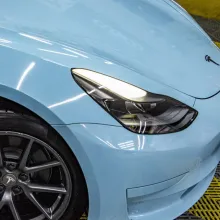 Light Blue Vinyl Car Wrap K-1913