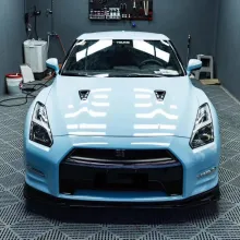 Light Blue Vinyl Car Wrap K-1913
