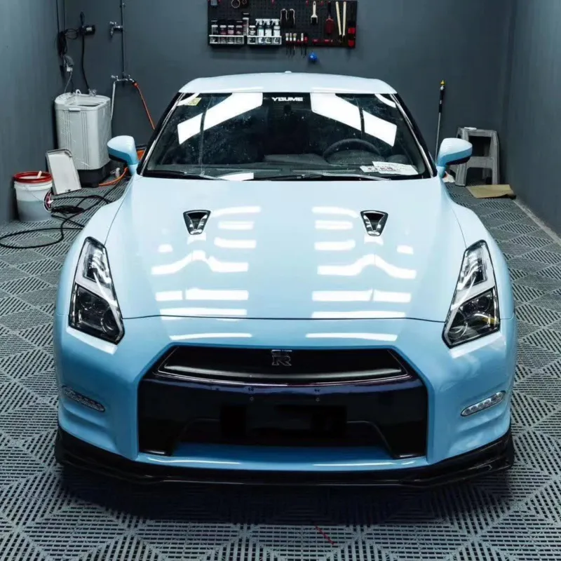 Light Blue Vinyl Car Wrap K-1913