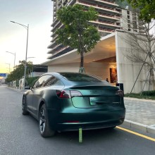 Pure Metal Dark Green Vinyl Car Wrap K-9214