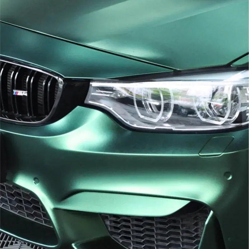 Pure Metal Dark Green Vinyl Car Wrap K-9214