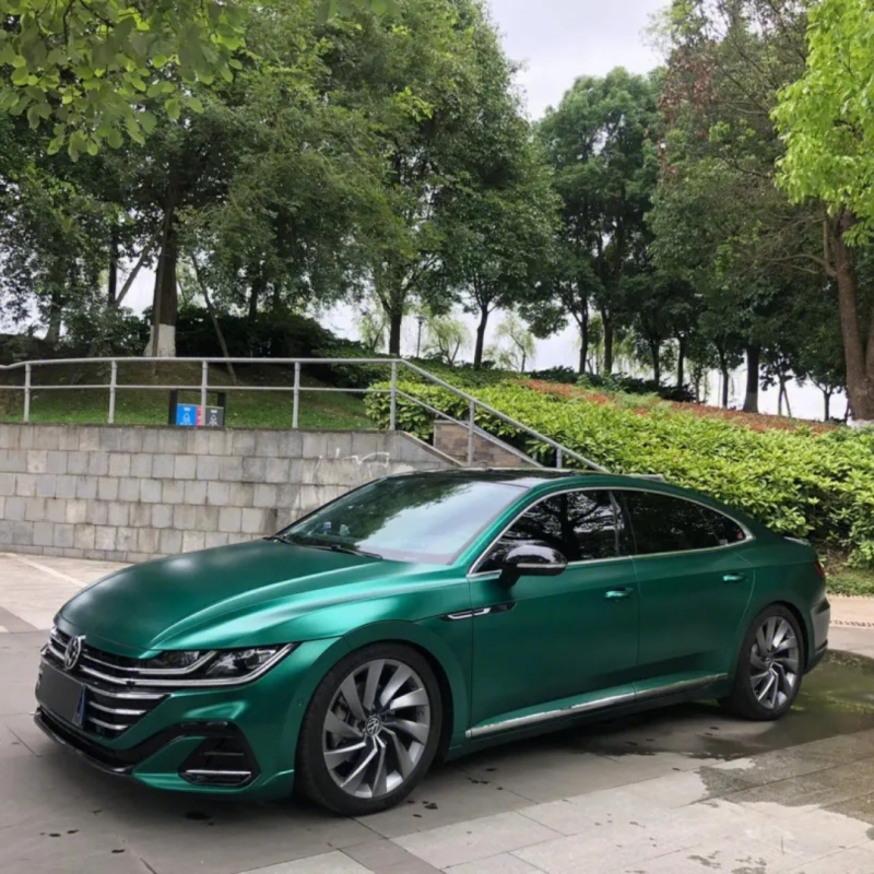 Pure Metal Dark Green Vinyl Car Wrap K-9214 02