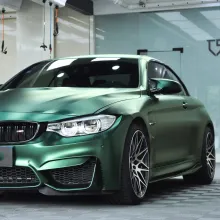 Pure Metal Dark Green Vinyl Car Wrap K-9214