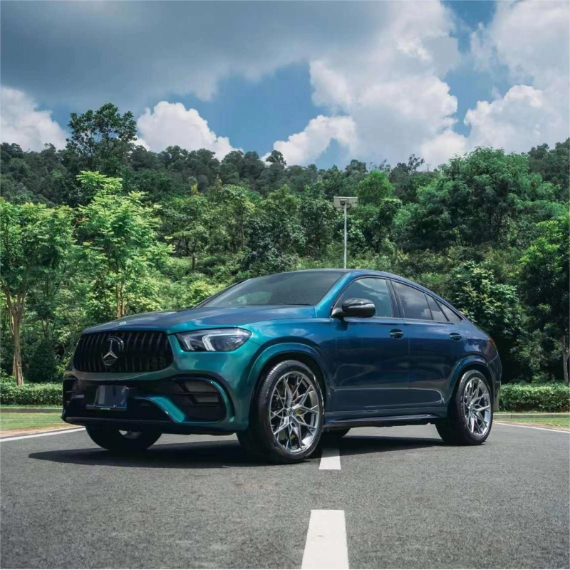 Diamond Aurora Green Vinyl Car Wrap K-1406 02