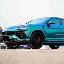 Diamond Aurora Green Vinyl Car Wrap K-1406