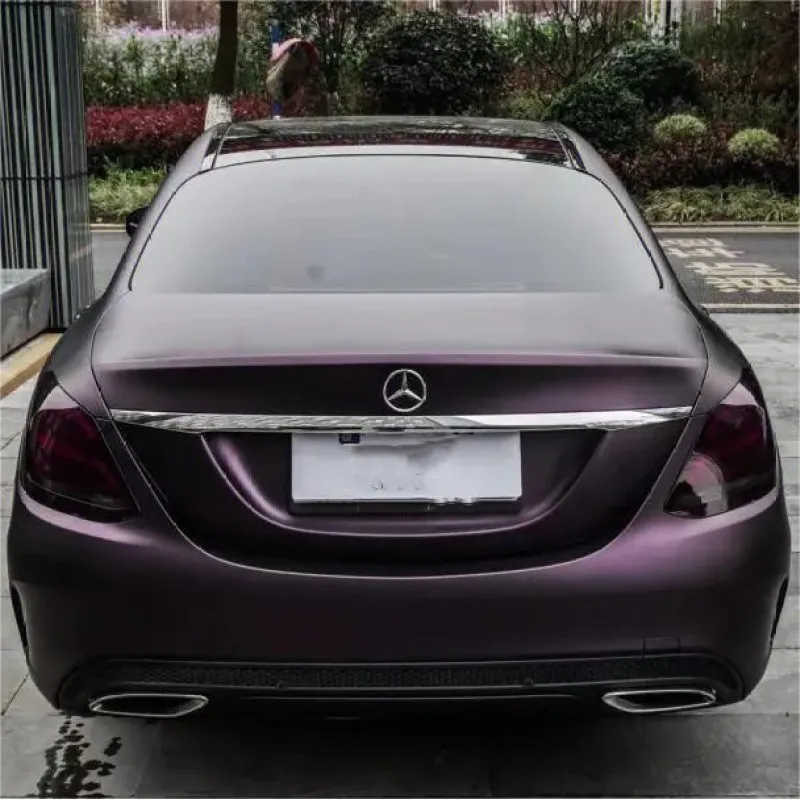 Best Ultra-Matte Liquid Purple Vinyl Car Wrap K-1007