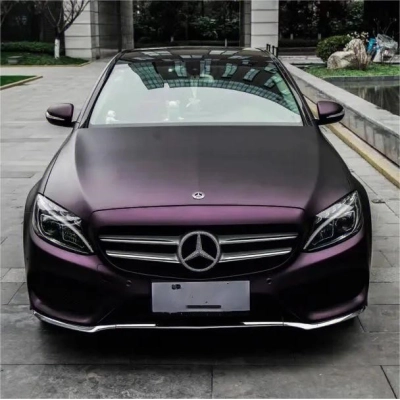 Ultra-Matte Purple Red Vinyl Car Wrap K-1018 02