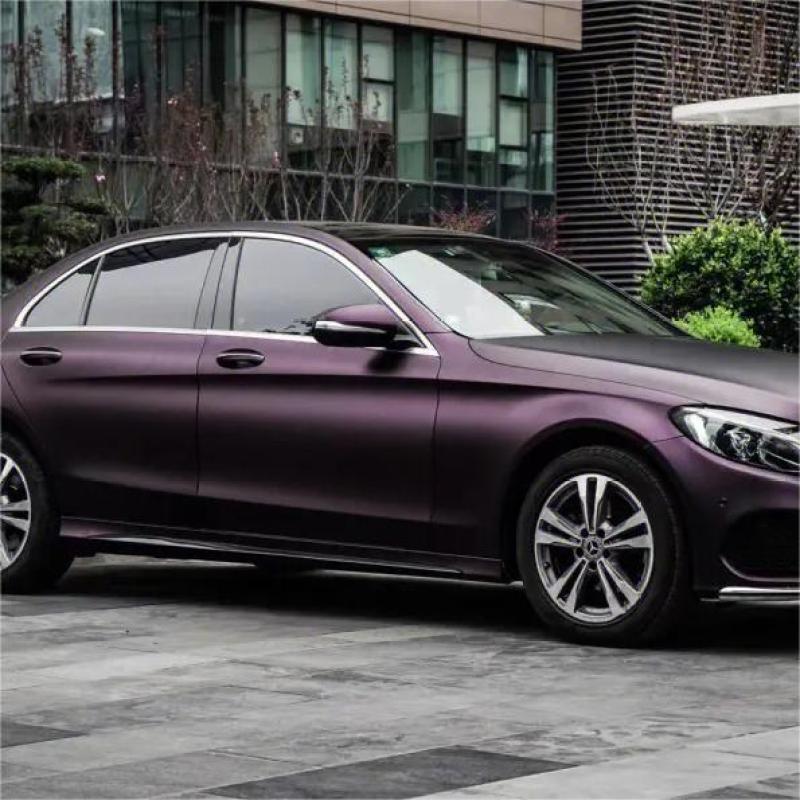 Ultra-Matte Purple Red Vinyl Car Wrap K-1018