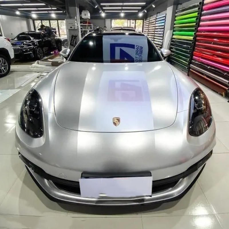 Metal Silver Vinyl Car Wrap K-2107