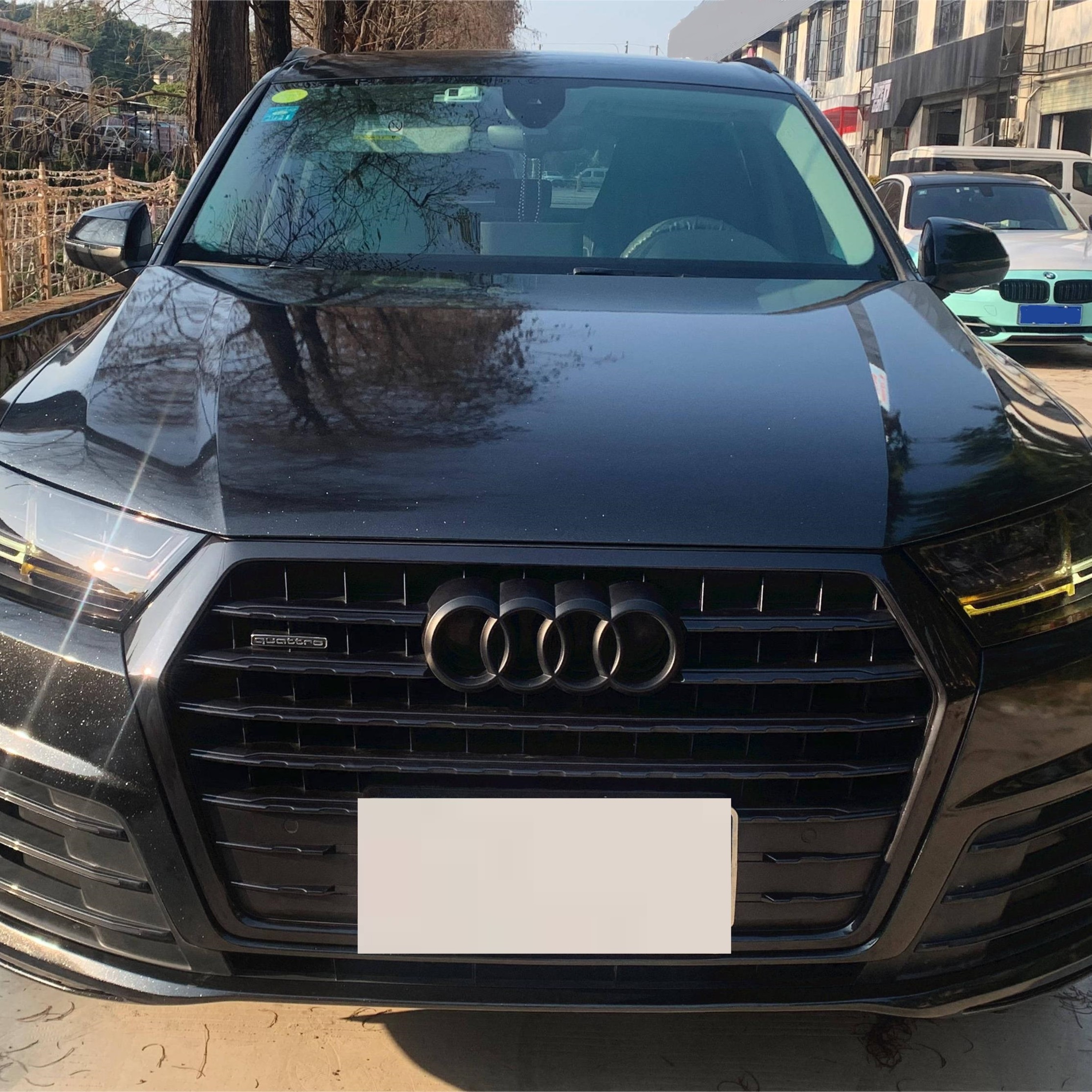 Diamond Peral Black Vinyl Car Wrap K-4024