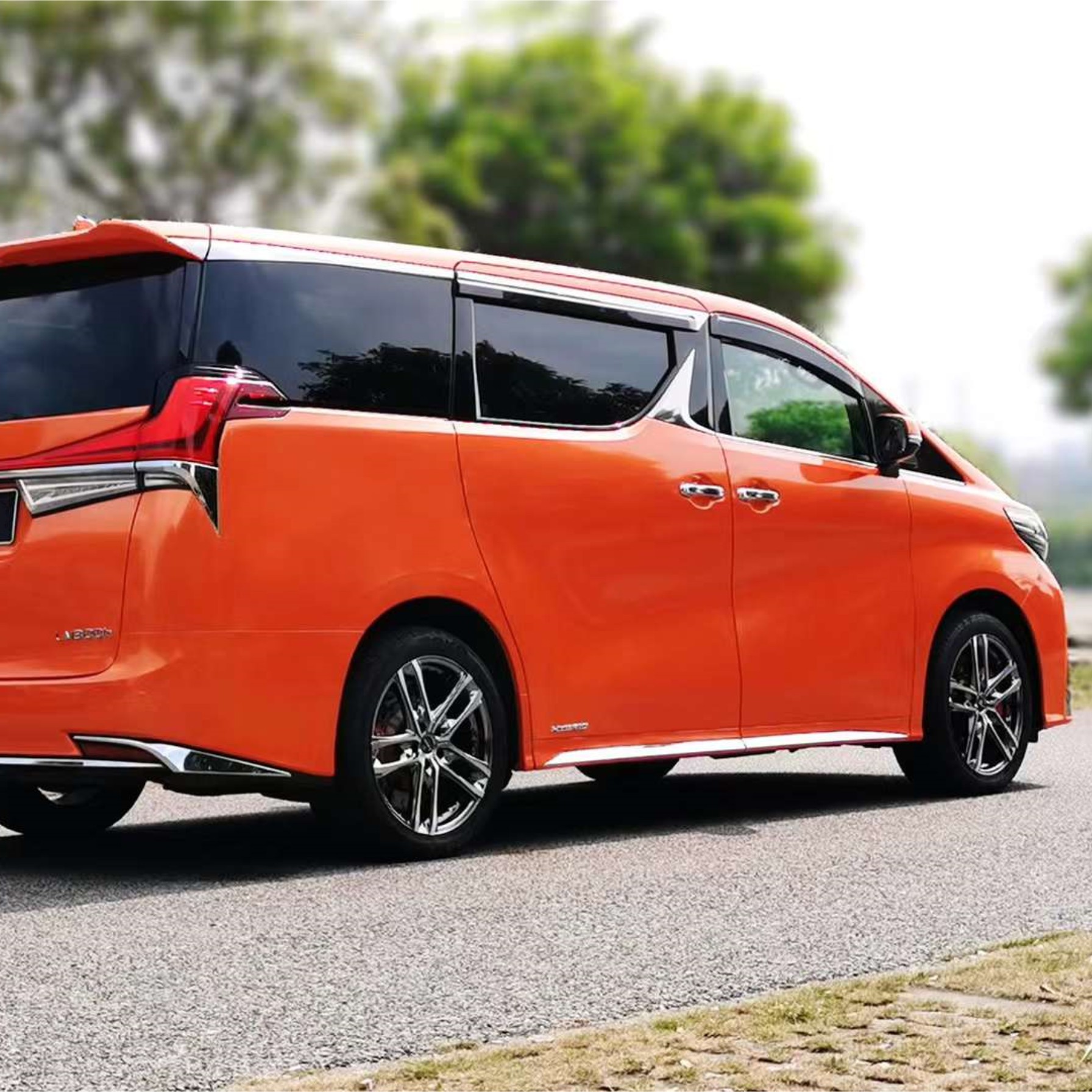 Glossy Laser Orange Vinyl Car Wrap K-3010