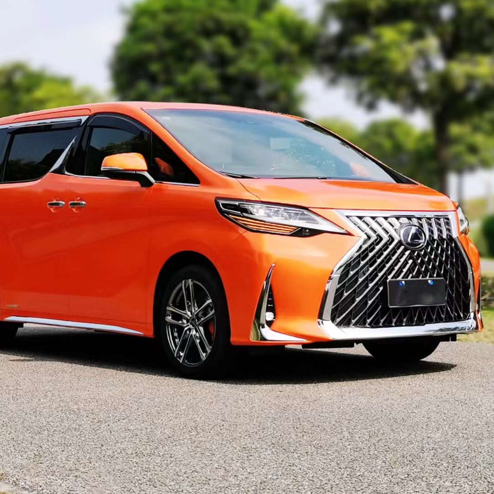 Glossy Laser Orange Vinyl Car Wrap K-3010