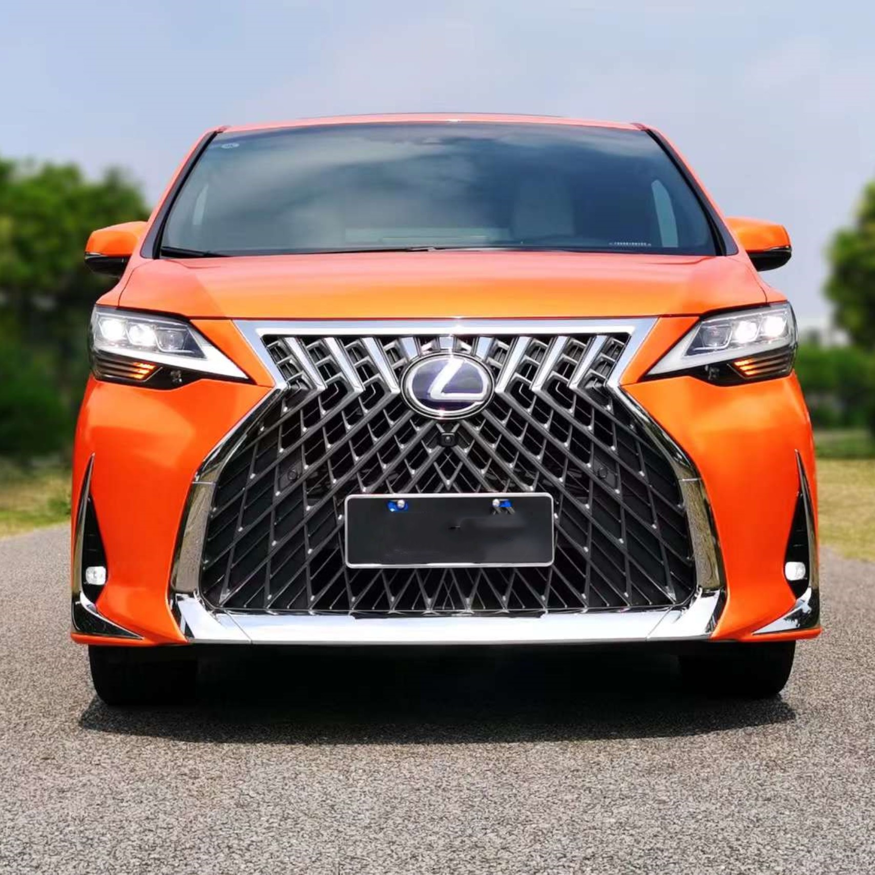 Glossy Laser Orange Vinyl Car Wrap K-3010