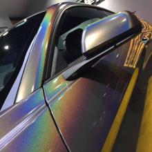 Glossy Rainbow Laser Grey Vinyl Car Wrap K-3001