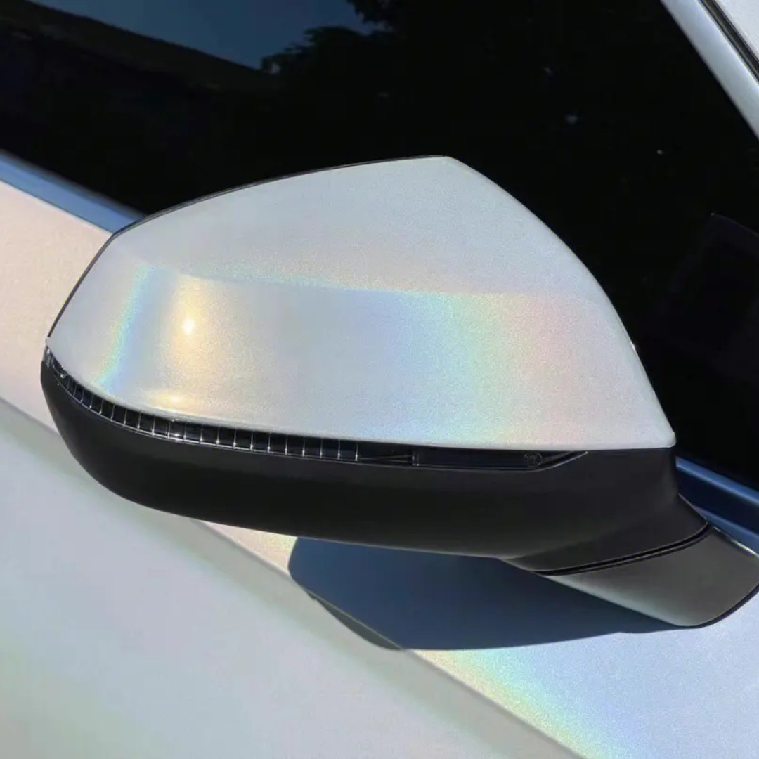 Laser White Vinyl Car Wrap K-1601