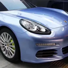 Metal Paint Mist Blue Vinyl Car Wrap K-6008