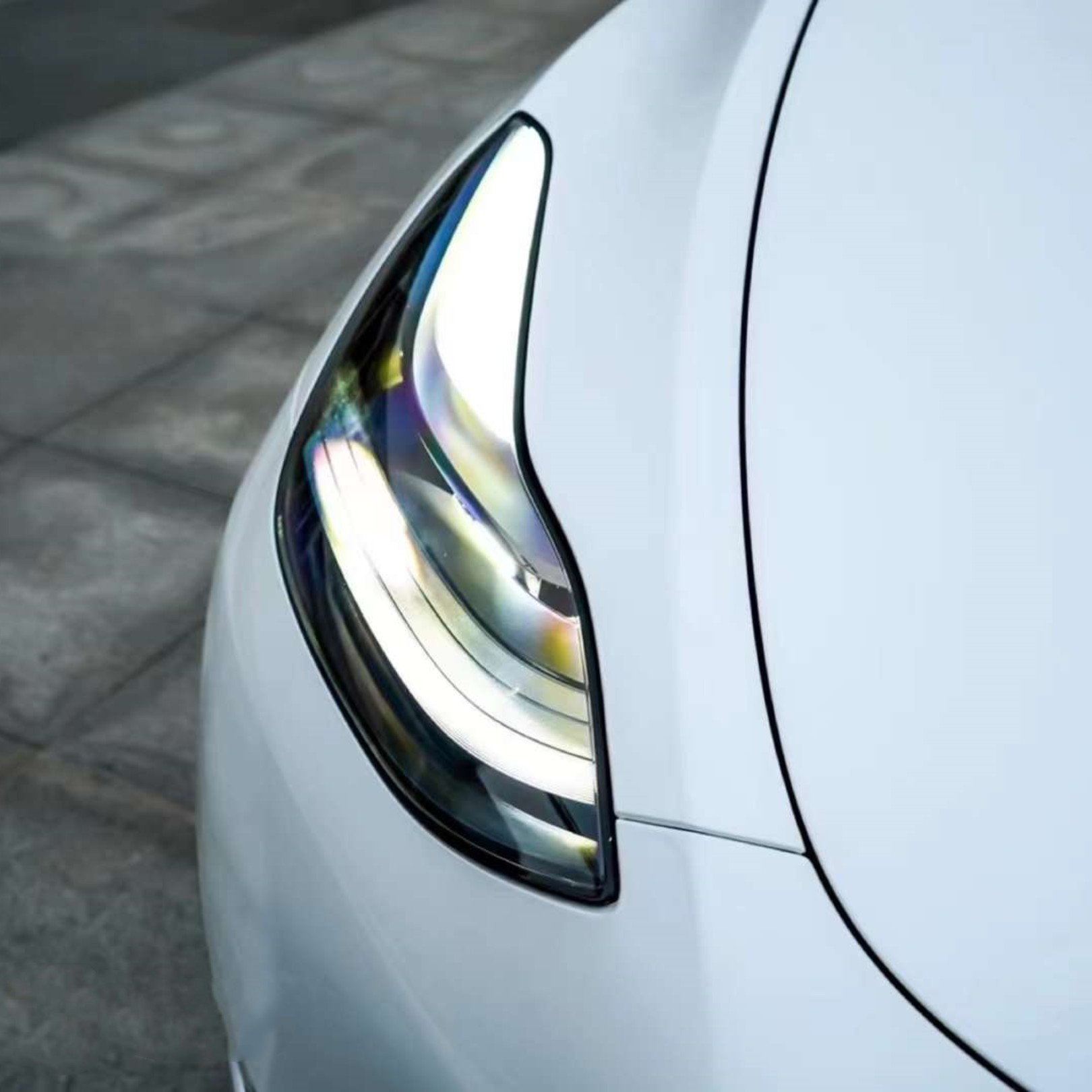 Metal Paint White Vinyl Car Wrap K-2109