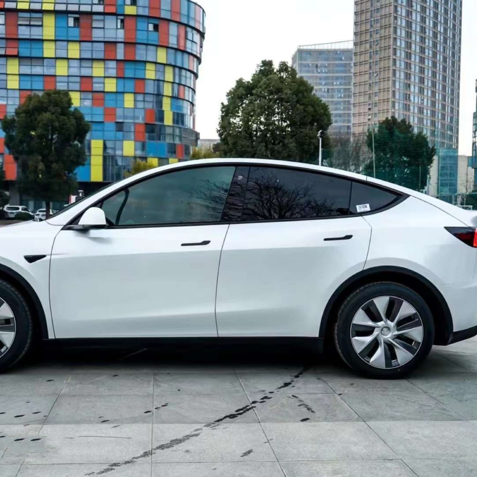 Metal Paint White Vinyl Car Wrap K-2109