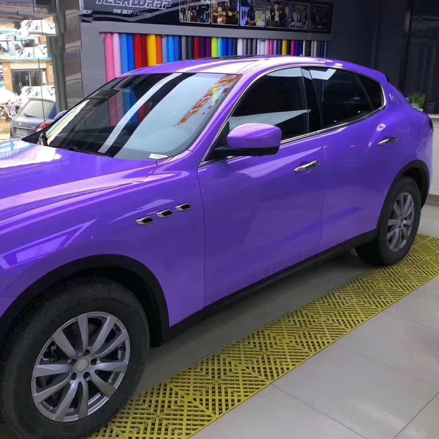 Twin Candy Magic Purple Vinyl Car Wrap K-5012