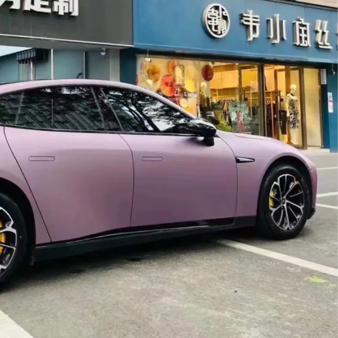 Ultra-Matte Pink Purple Vinyl Car Wrap K-1010