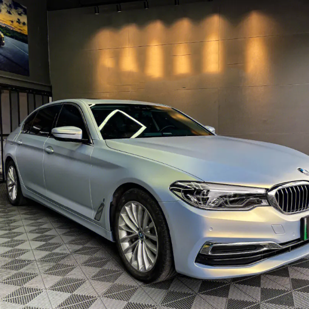 Matte Gold Blue Vinyl Car Wrap K-1201