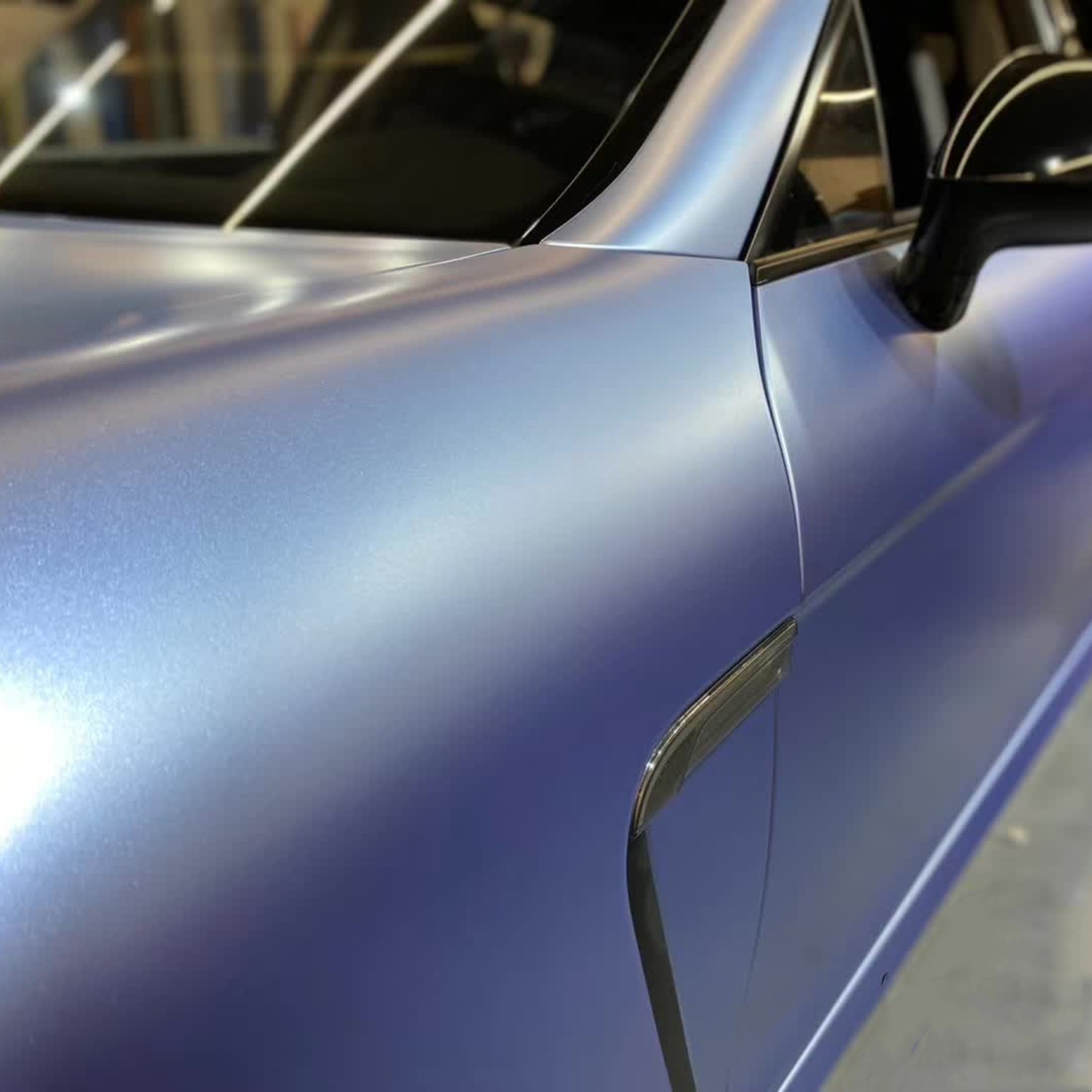 Pure Metal Mist Blue Vinyl Car Wrap K-9219